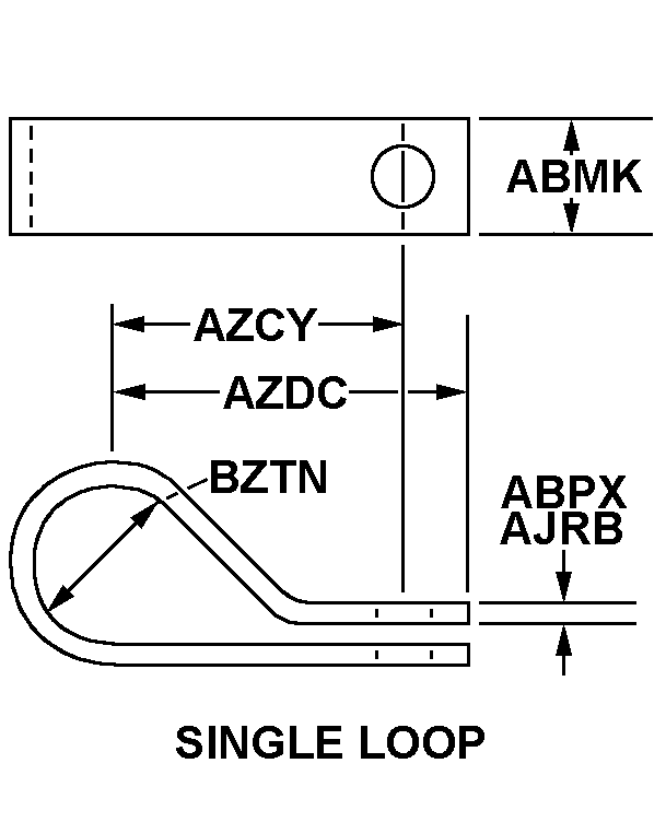 SINGLE LOOP style nsn 5340-01-573-8725