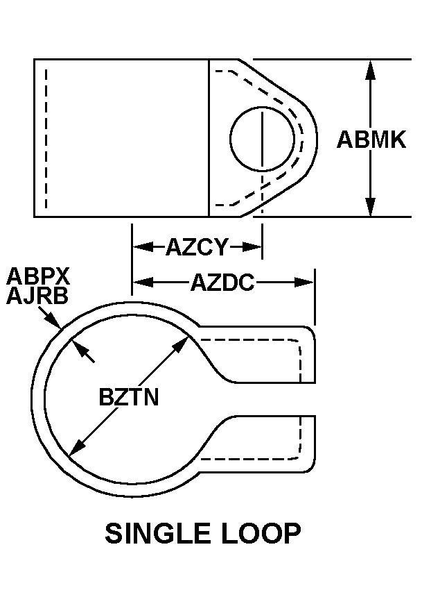 SINGLE LOOP style nsn 5340-01-573-8725