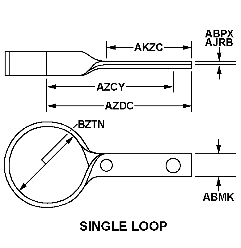 SINGLE LOOP style nsn 5340-01-573-8725