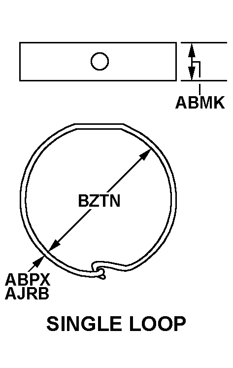 SINGLE LOOP style nsn 5340-01-573-8725