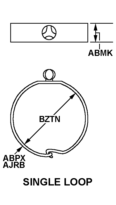 SINGLE LOOP style nsn 5340-01-121-4191