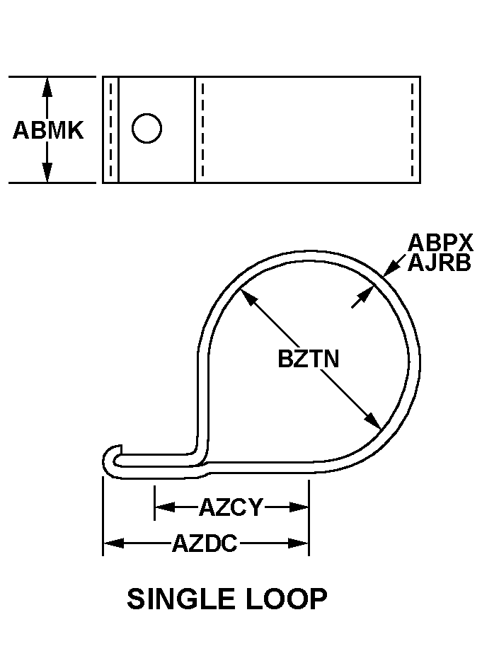 SINGLE LOOP style nsn 5340-01-327-5957