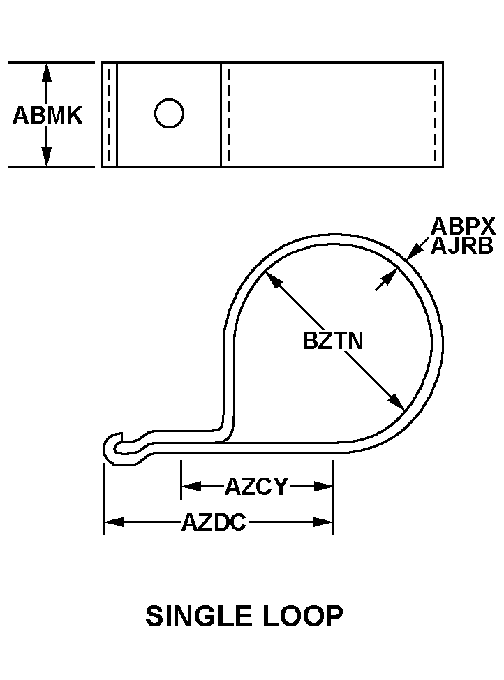 SINGLE LOOP style nsn 5340-01-327-5957