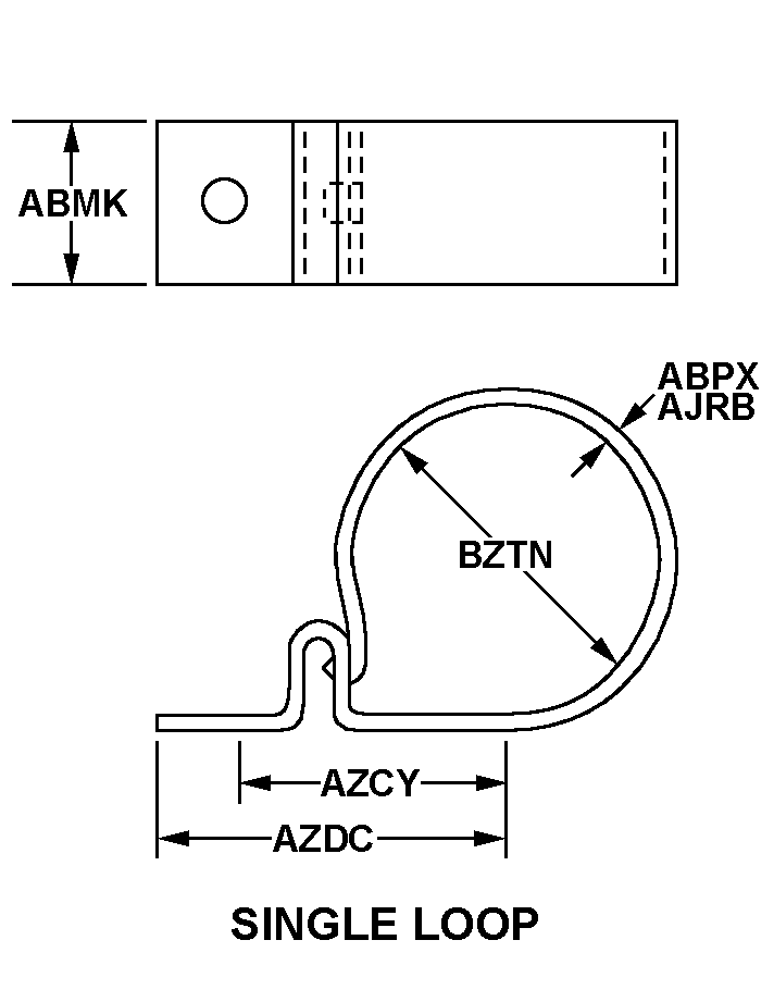 SINGLE LOOP style nsn 5340-01-509-8890