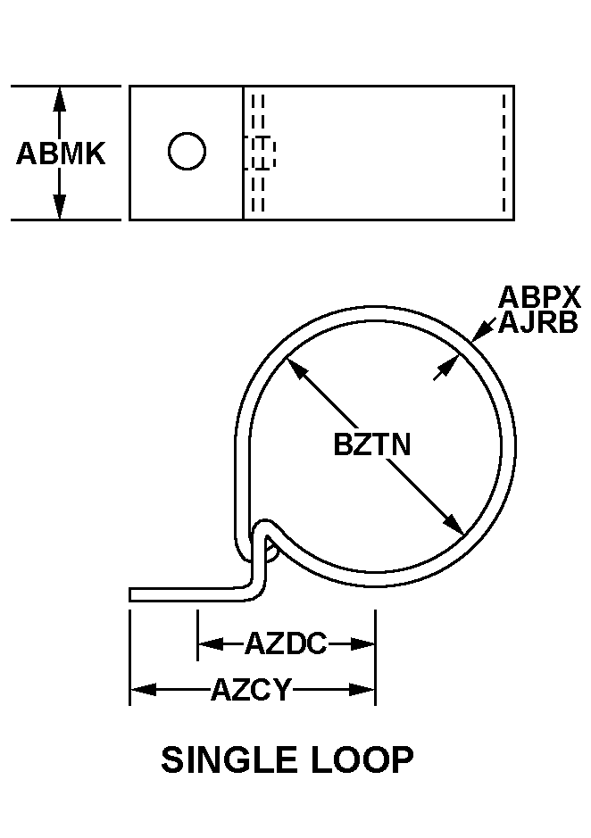 SINGLE LOOP style nsn 5340-01-327-5957