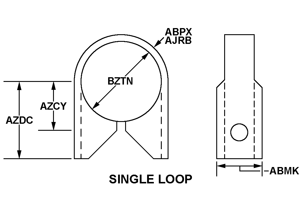 SINGLE LOOP style nsn 5340-01-614-8465