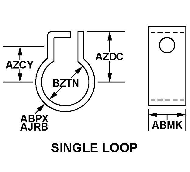 SINGLE LOOP style nsn 5340-01-327-5957