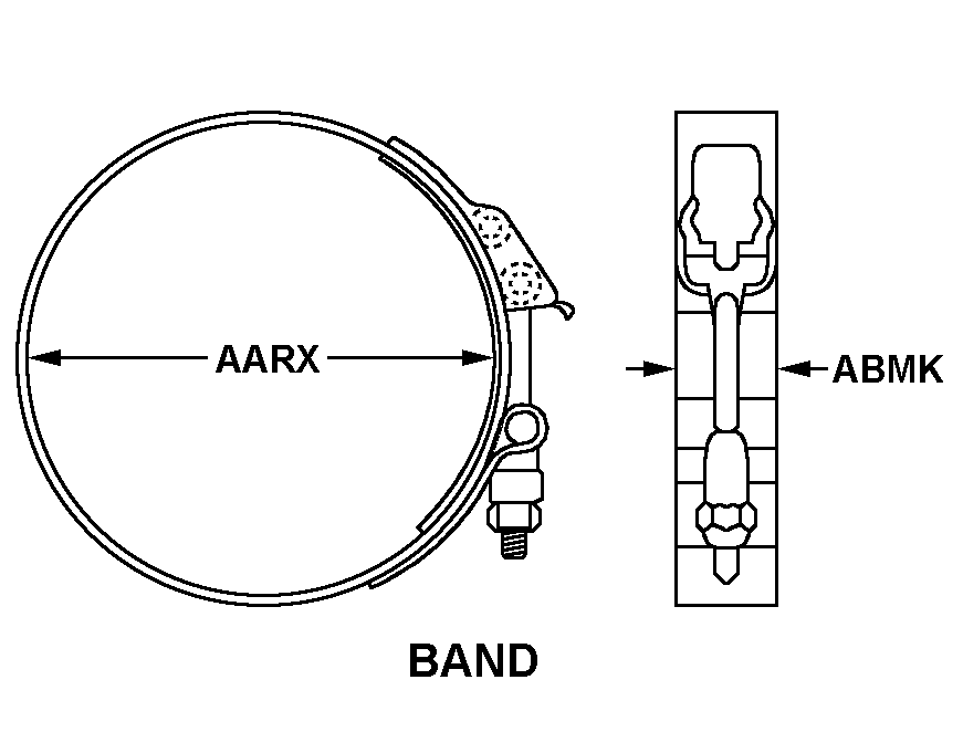 BAND style nsn 4730-00-198-6289