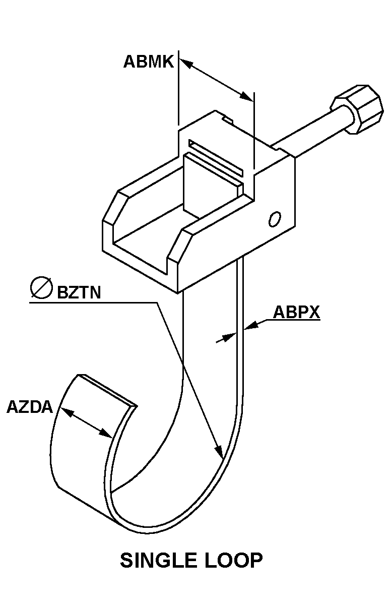 SINGLE LOOP style nsn 5340-01-509-8890