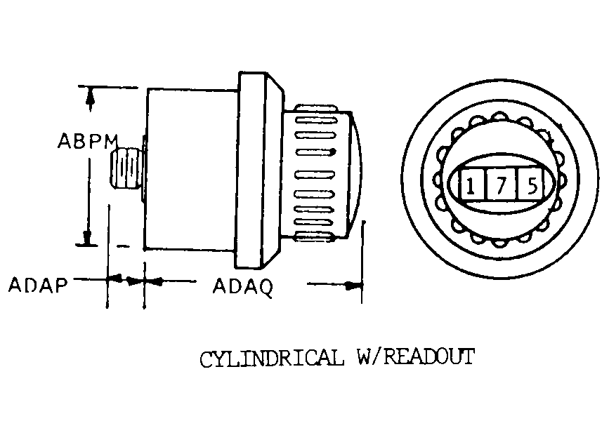 CYLINDRICAL W/READOUT style nsn 5905-00-051-1665