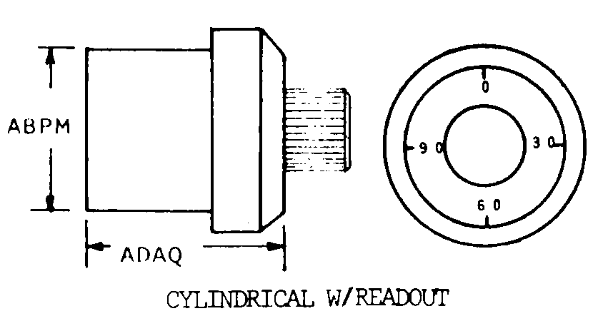 CYLINDRICAL W/READOUT style nsn 5905-00-119-2623