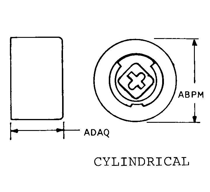 CYLINDRICAL style nsn 5905-00-154-7022