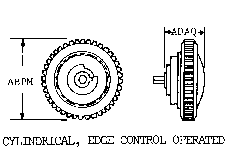 CYLINDRICAL, EDGE CONTROL OPERATED style nsn 5905-01-390-2497