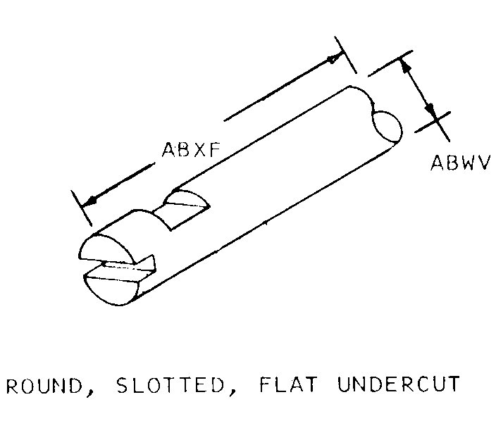 ROUND, SLOTTED, FLAT UNDERCUT style nsn 5905-01-092-1559