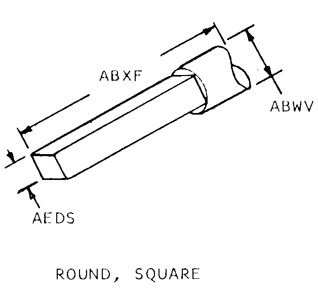 ROUND, SQUARE style nsn 5905-00-279-2343