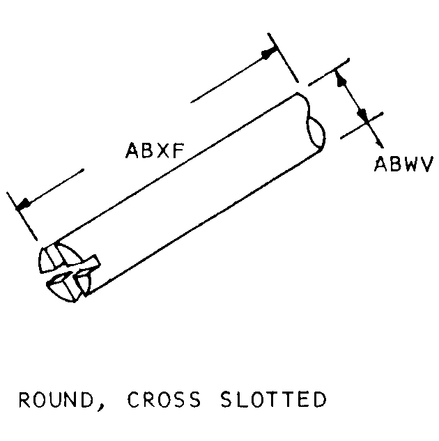 ROUND, CROSS SLOTTED style nsn 5905-01-016-9945