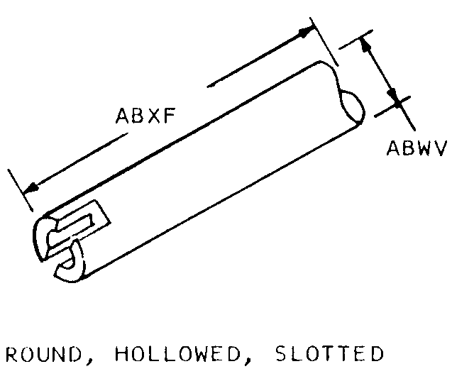 ROUND, HOLLOWED, SLOTTED style nsn 5905-01-461-4635