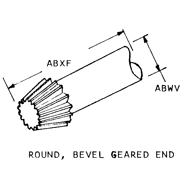 ROUND, BEVEL GEARED END style nsn 5905-00-867-7708