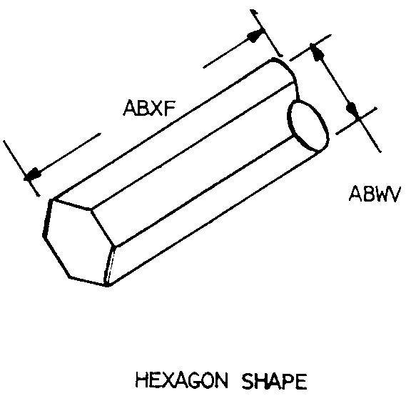 HEXAGON SHAPE style nsn 5905-01-108-4256