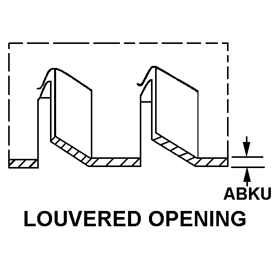LOUVERED OPENING style nsn 5342-01-168-1896