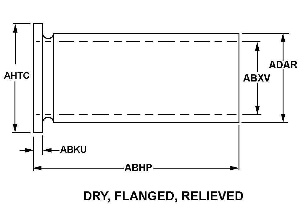 DRY, FLANGED, RELIEVED style nsn 2815-00-338-7956