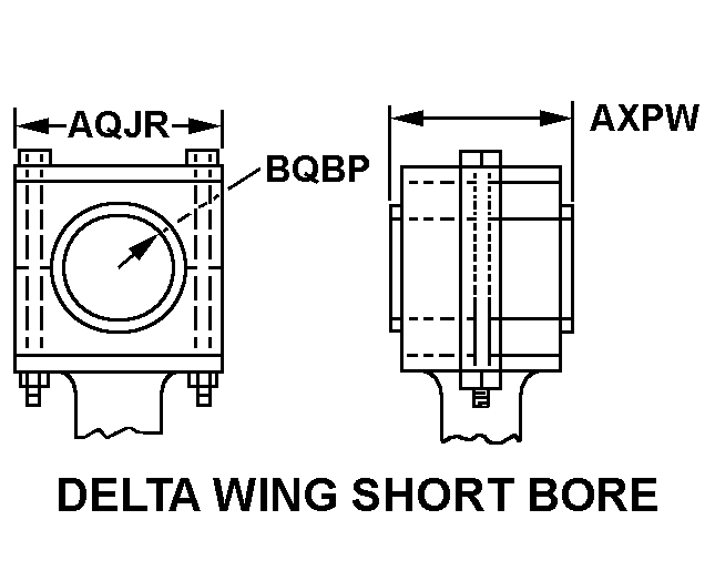DELTA WING LONG BORE style nsn 4310-00-778-6409