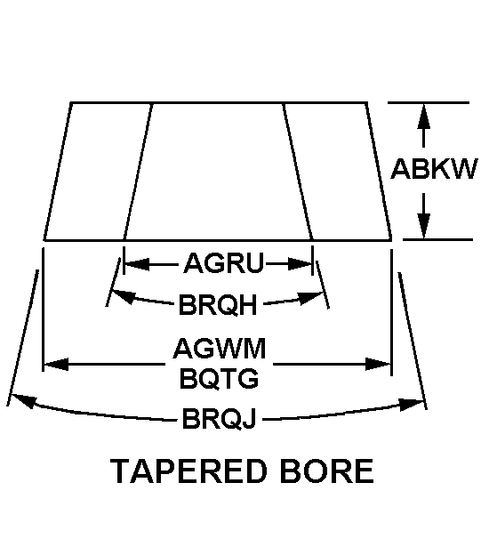 TAPERED BORE style nsn 2805-01-203-1294