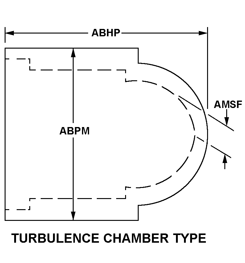 TURBULENCE CHAMBER TYPE style nsn 2815-00-355-3231