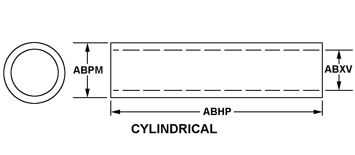 CYLINDRICAL style nsn 2815-01-323-1353