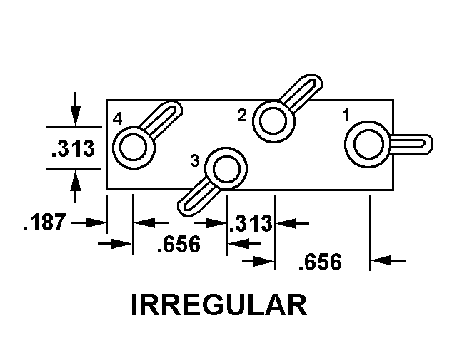 IRREGULAR style nsn 5935-01-196-8677