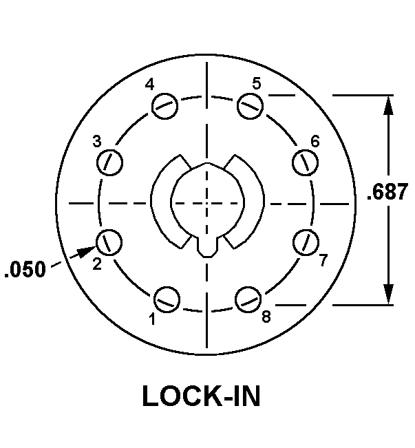 LOCK-IN style nsn 5935-00-173-7794