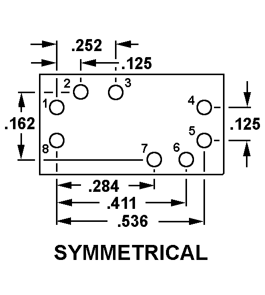SYMMETRICAL style nsn 5935-00-505-4155