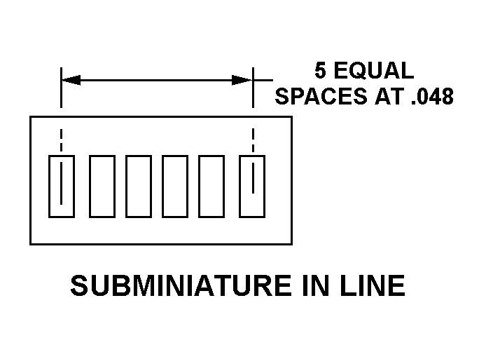SUBMINIATURE IN LINE style nsn 5935-01-068-9358