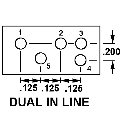 DUAL IN LINE style nsn 5935-00-015-0963