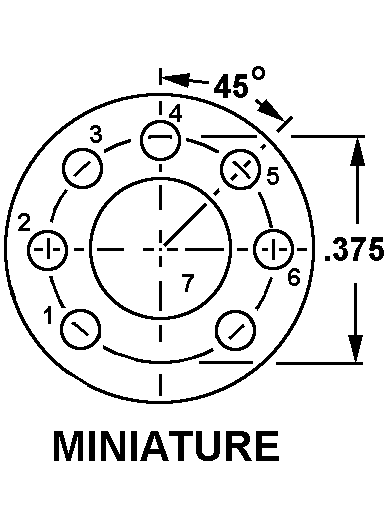 MINIATURE style nsn 5935-00-257-7163