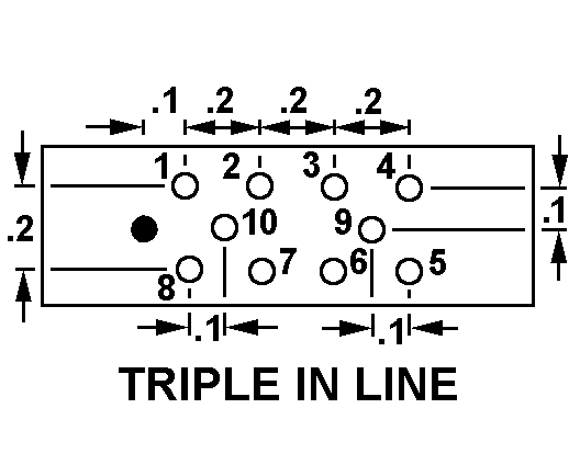 TRIPLE IN LINE style nsn 5935-00-786-1838