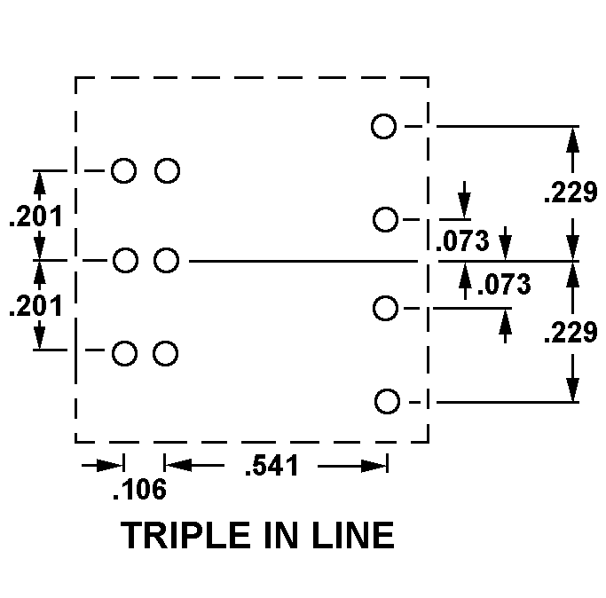 TRIPLE IN LINE style nsn 5935-01-118-6338