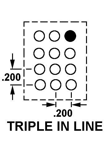 TRIPLE IN LINE style nsn 5935-01-048-9220