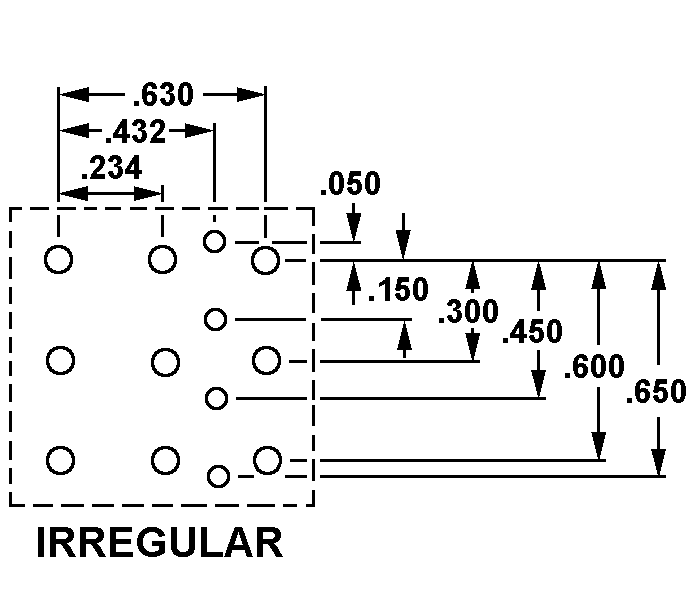 IRREGULAR style nsn 5935-01-115-1961