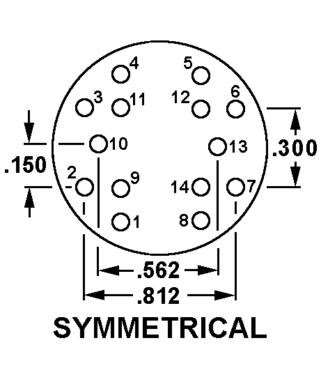 SYMMETRICAL style nsn 5935-00-981-1667