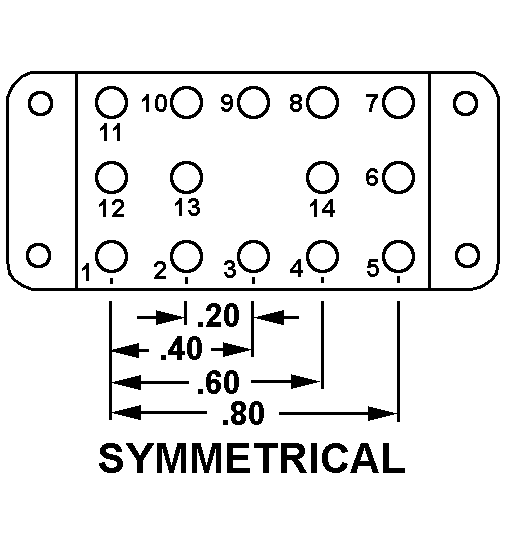 SYMMETRICAL style nsn 5935-00-775-1171