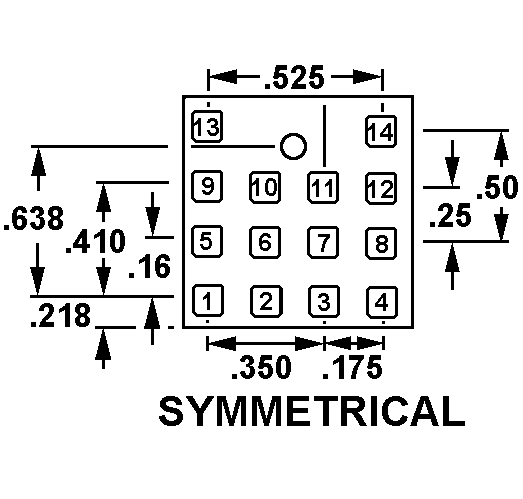 SYMMETRICAL style nsn 5935-01-079-7292