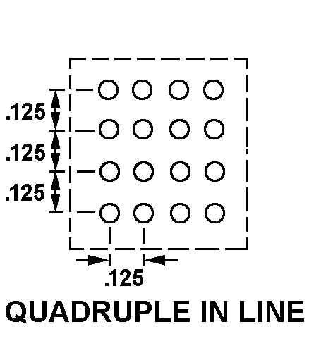 QUADRUPLE IN LINE style nsn 5935-01-053-5315