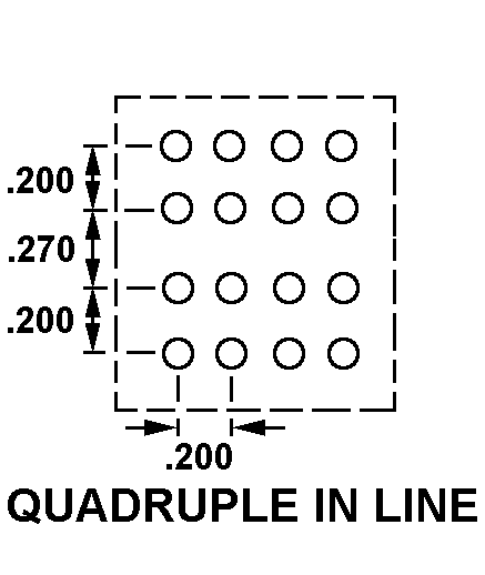 QUADRUPLE IN LINE style nsn 5935-01-053-5315