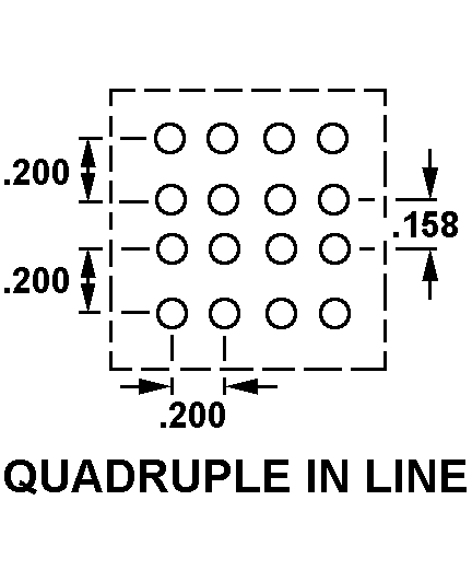QUADRUPLE IN LINE style nsn 5935-01-412-1081