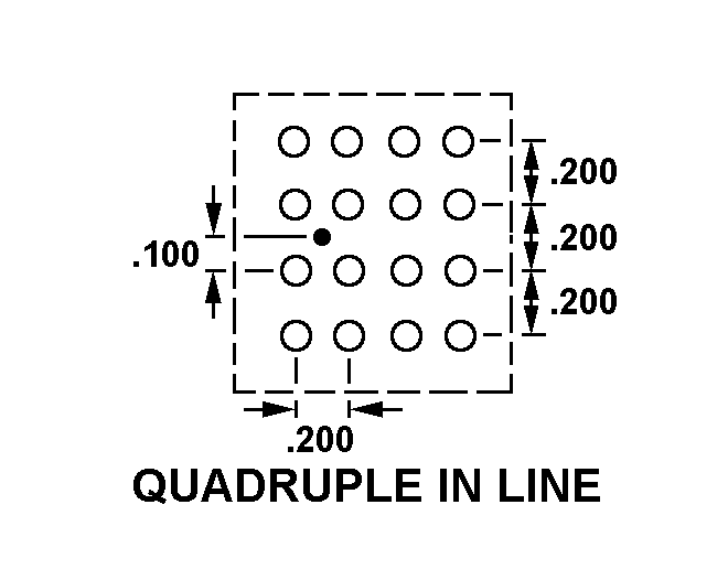 QUADRUPLE IN LINE style nsn 5935-01-412-1081