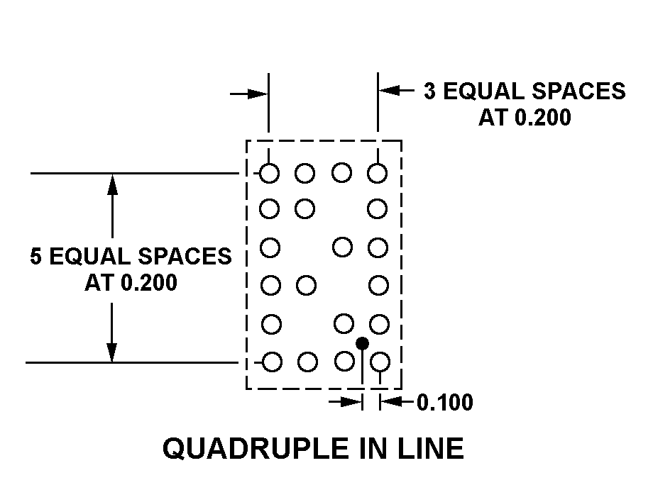 QUADRUPLE IN LINE style nsn 5935-00-983-8604