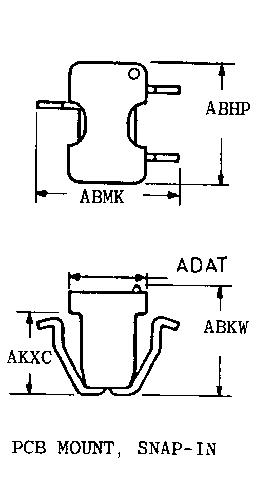 PCB MOUNT, SNAP-IN style nsn 5935-00-982-3492