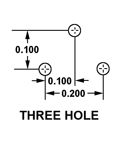 THREE HOLE style nsn 5935-01-157-9543