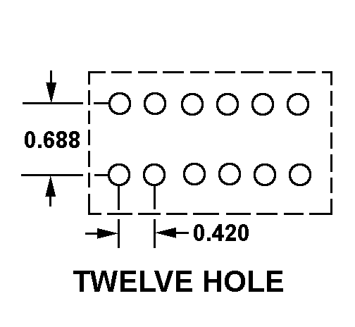 TWELVE HOLE style nsn 5935-00-009-1274